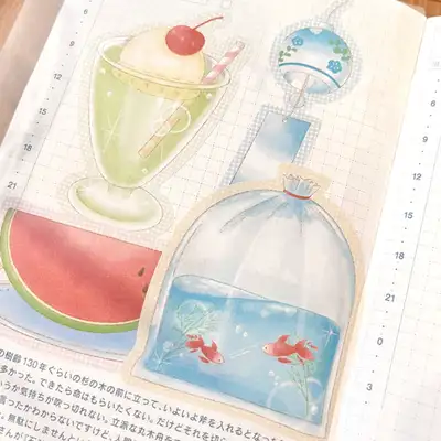 말랑스토어 夏物語 模造紙ステッカーパック
