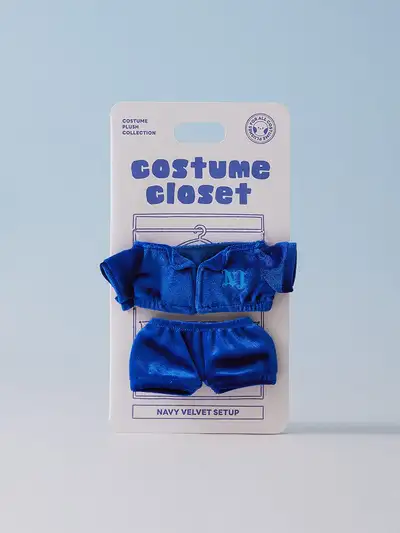 bunini Doll Closet How Sweet Navy Velvet Setup