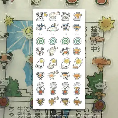 ネコメイドスープ 正直に本当に暑い夏です ステッカー