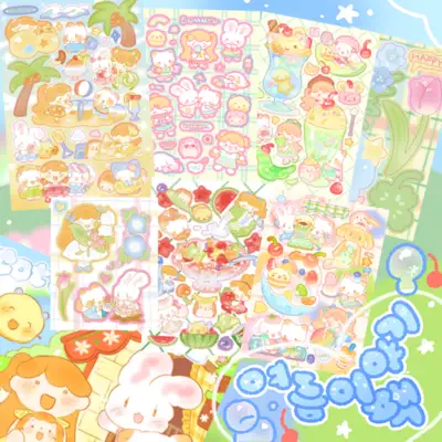 コットンワールド 夏物語 ステッカーパック