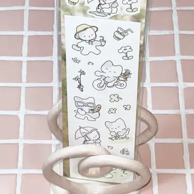 【ソソヒヒ】夏の散歩 シールステッカー