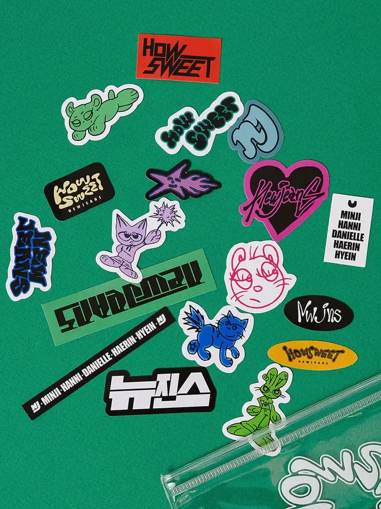 NewJeans How Sweet PVC Sticker Pack — 3