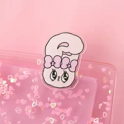 エスターバニー顔アクリルクリップ