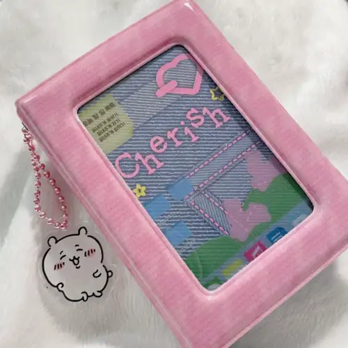 [cherish.203]ニットハウンドトゥース フォトカードホルダーブック — 2