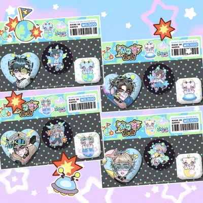 맹수상店 地球星侵攻 ピンバッジ 3種 SET