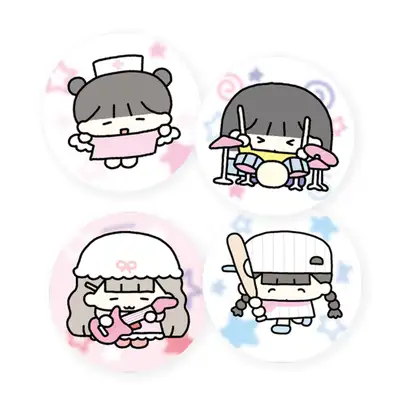 ルムルム くるみ マット ピンバッジ 4type