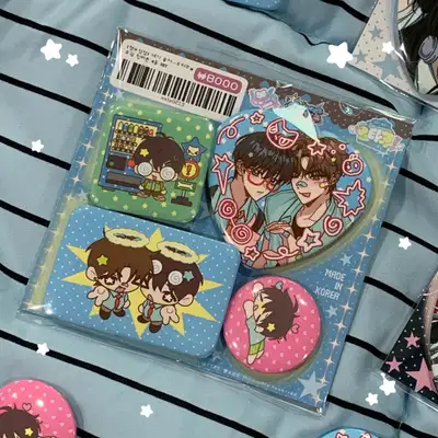 猛獣商店 君が好き オタク集めまくり グロッシーピンバッジセット