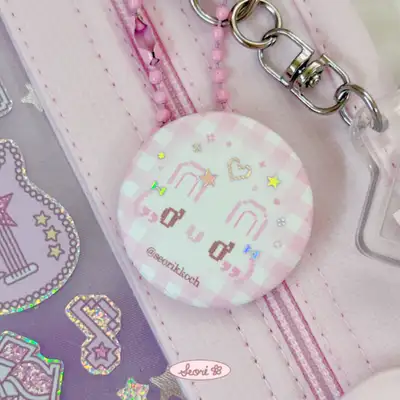 霜花 ハッピー ピンバッジ