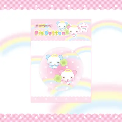 クリーミーミルキー パンダと虹 ピンバッジ