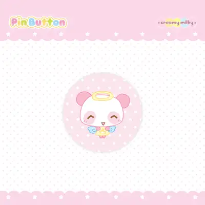 クリーミーミルキー ピンクパンダ ピンバッジ