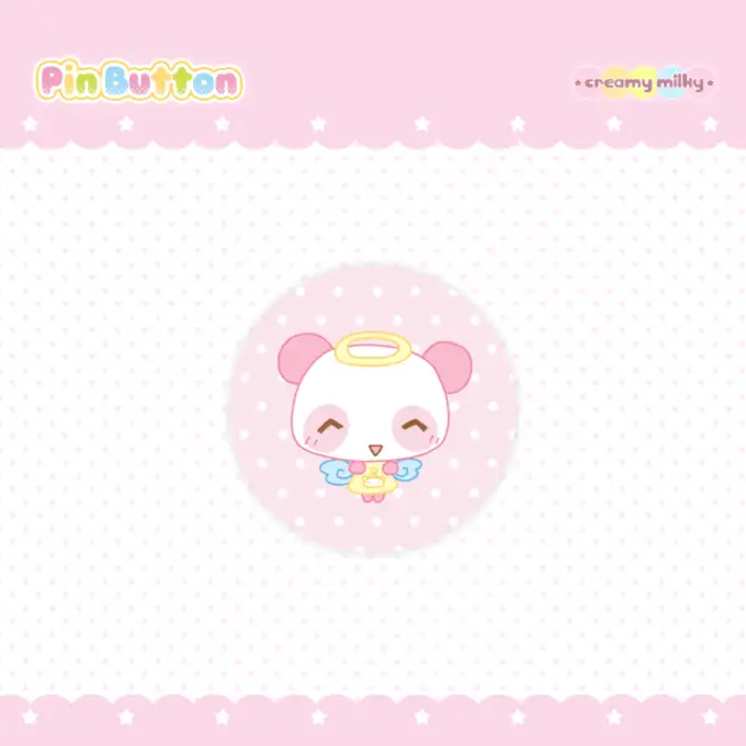 クリーミーミルキー ピンクパンダ ピンバッジ
