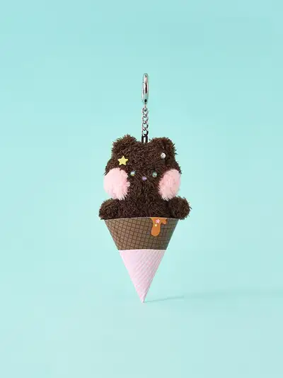 Line Friends Mini Mini Bunny Ice Cream Keyring