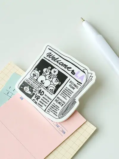 BT21 CITY EDITION Acrylic Clip Magnet - LA