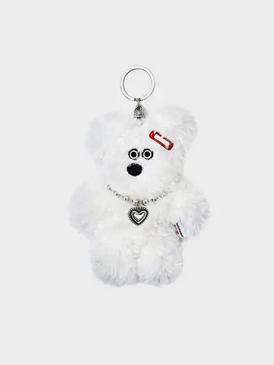 PAPAGOPAPA PIZ Full Body Keyring White (Necklace Ver.)