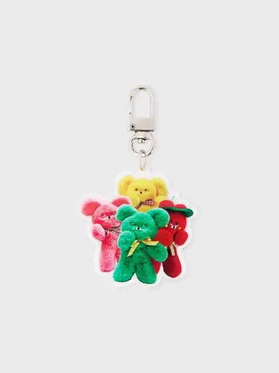 Wasabi Bear Acrylic Keyring - Wasabi Bear Friends