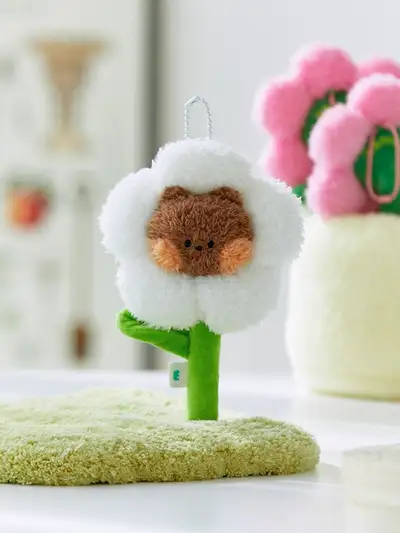 Line Friends Minini Flower Bunny Plush Keyring