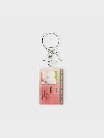 BT21 TATA Silver Edition ID Card Acrylic Keyring