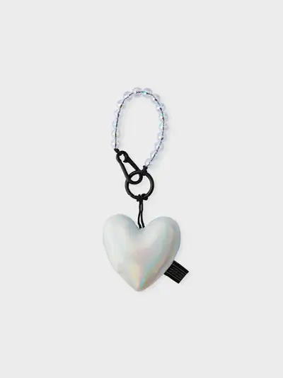 COLLE Heart Padded Keyring Aurora