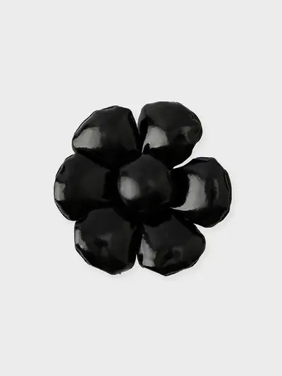 Colle Flower Padding Sticon Black