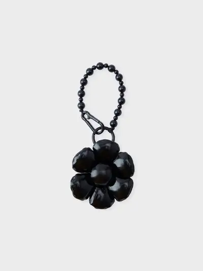 KKOLE Flower Padding Keyring Black