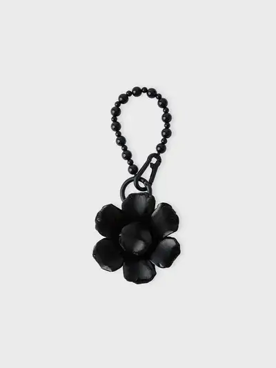 COLLER Flower Padded Keyring Onyx Black