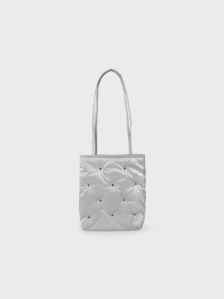 Coller Biscuit Shoulder Bag Pearl Gray — 1