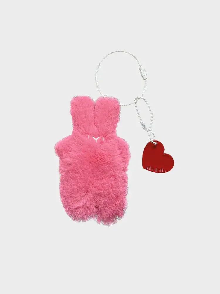 AB FAVE Happy Bunny Keyring Pink