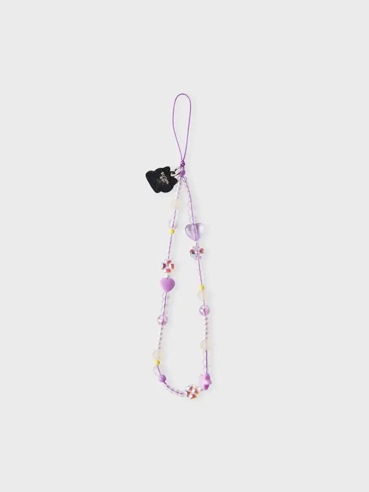 LINE Friends Minini Jenini Beads Strap Keyring — 3