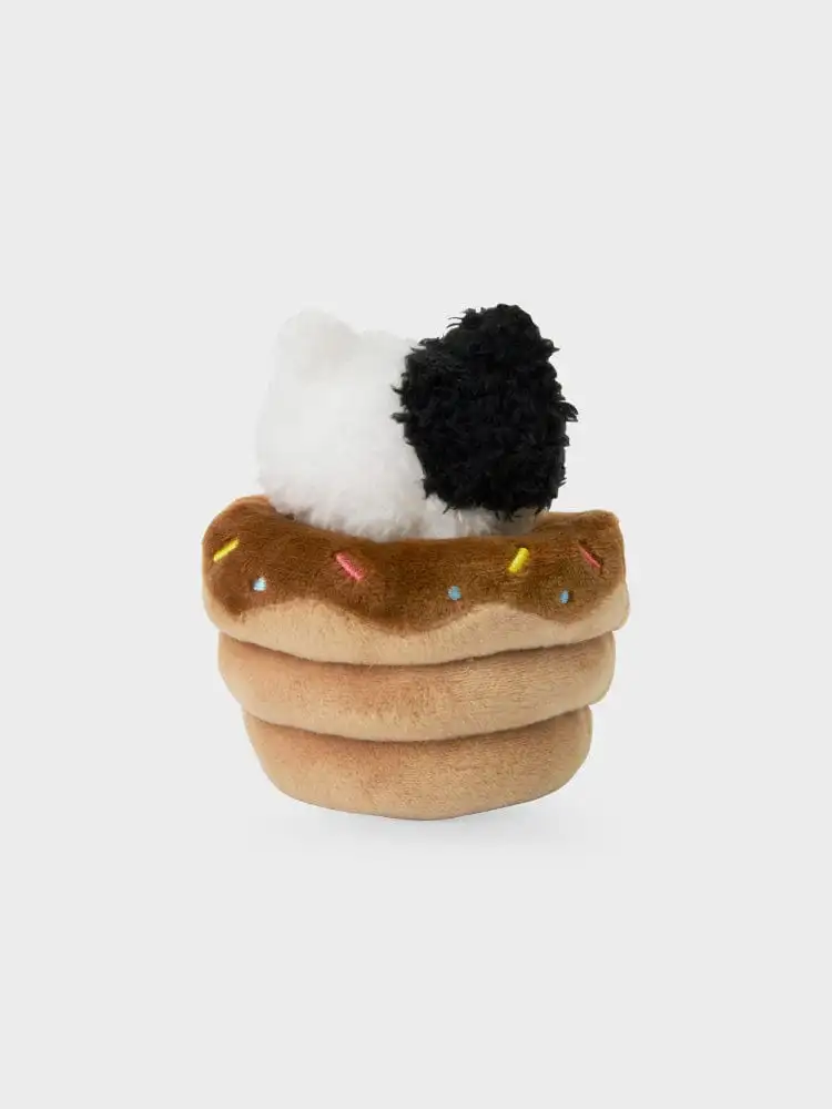 LINE Friends Mini Minini Jenini Bakery Chocolate Croissant Plush Doll — 3
