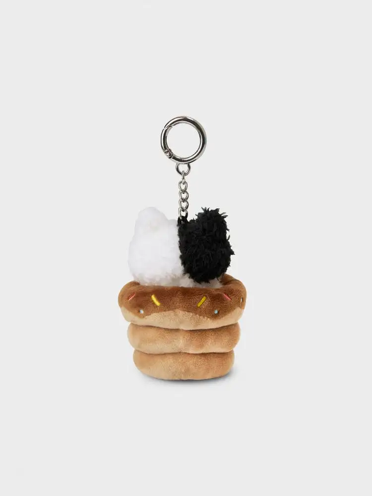 LINE FRIENDS Mini Minini Jenini Bakery Choco Sorabread Plush Keyring — 3