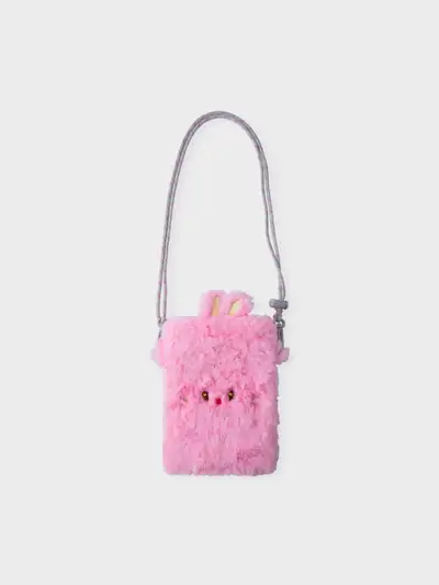 Bunini Plush Mini Crossbody Bag (PINK)