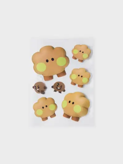 BT21 SHOOKY Big and Tiny Removable Sticker