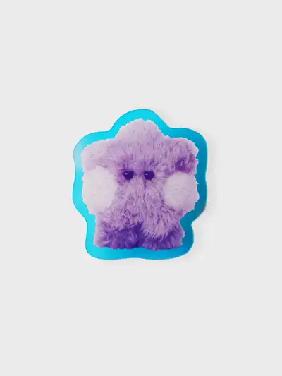 BT21 SHOOKY Purple of Wish Edition Mini Acrylic Clip Magnet