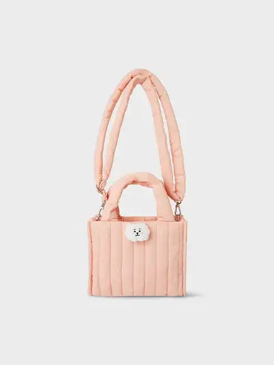 BT21 RJ Face Doll Badge Quilted Bag