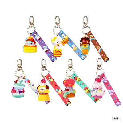 BT21 ミニニ RJ アクリルストラップキーリング
