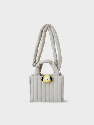 BT21 CHIMMY フェイス ぬいぐるみバッジ キルティングバッグ