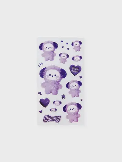 BT21 CHIMMY Purple of Wish Edition ミニニ ステッカー