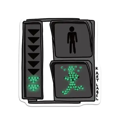 [K ART LABEL] K0141 グリーン信号機