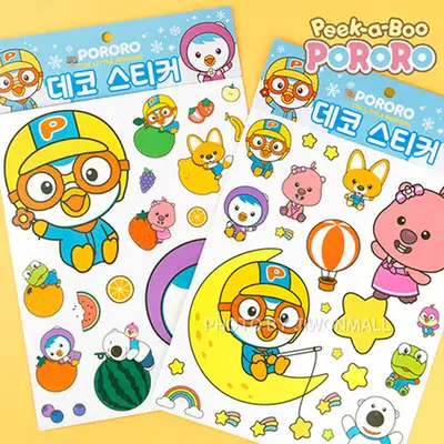 ポロロ キャラクター デコ ステッカー(ランダム発送) 253437