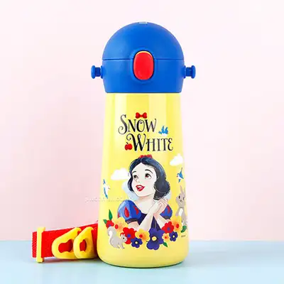 Snow White Character The Bottle Molly One-Touch Shoulder Strap Double Stainless Steel Water Bottle 460ml 584996