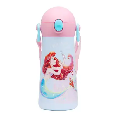 Princess Character Thermo Bottle One-Touch Shoulder Strap Dual Stainless Steel Water Bottle 583272