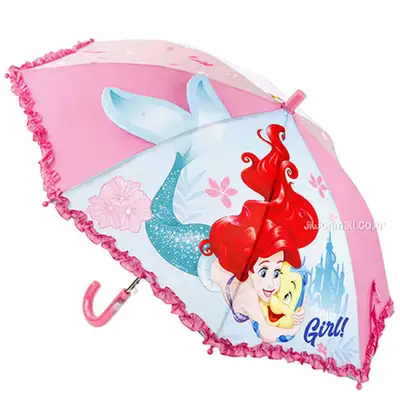 The Little Mermaid Character Flounder 3D Hologram 47cm Umbrella 941669