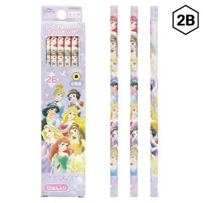 Princess Character 2B Pencil 12-Piece Set (School 23)