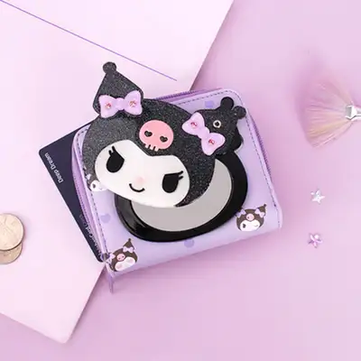 Kuromi Character Cute Mirror Wallet Children's Wallet 771874