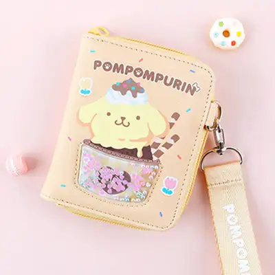 Pompompurin Character Sweetie Strap Wallet Children's Wallet 785345