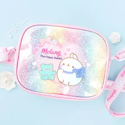 Molang Character Rainbow Phone Bag Crossbody 769123