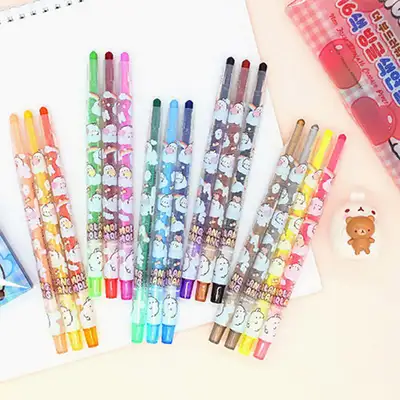 Molang Character 16-Color Twisty Colored Pencil Set (Random Design) 022585