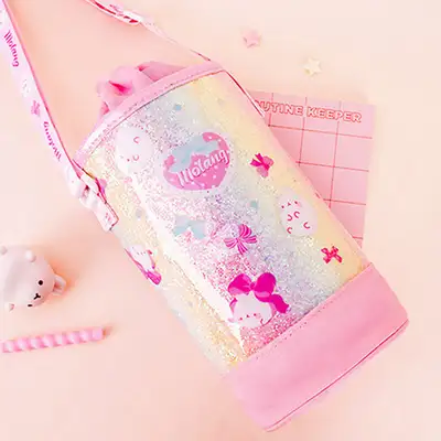 Molang Character Rainbow Water Bottle Pouch 769130