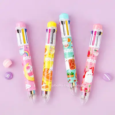 Mollang Character Daily 8-Color Ballpoint Pen 4-Piece Set 021076