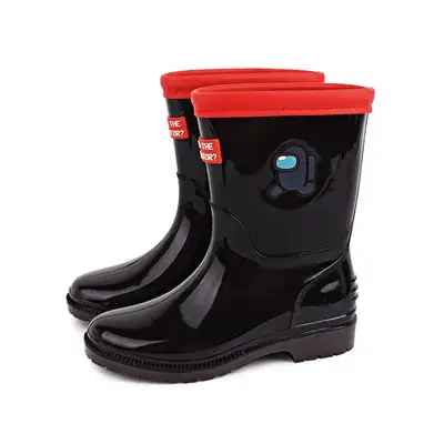 Among Us Crewmate PVC Character Kids Rain Boots (Black) 010273